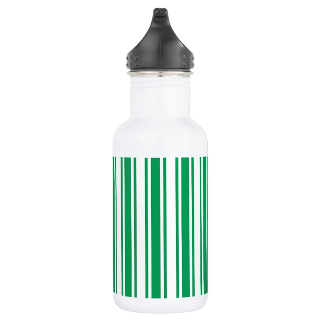 Botella De Agua Kelly rayas de caramelo verde y blanco (Derecha)