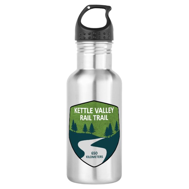 Botella De Agua Kettle Valley Rail Trail British Columbia (Anverso)