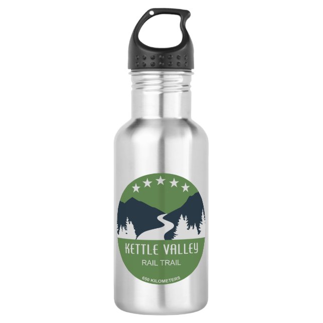 Botella De Agua Kettle Valley Rail Trail British Columbia (Anverso)