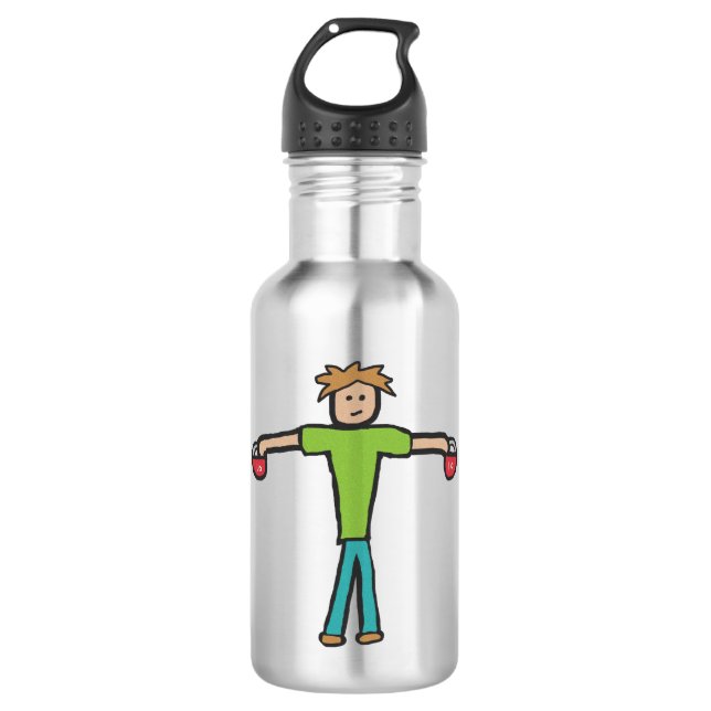 Botella De Agua Kettlebell (Anverso)