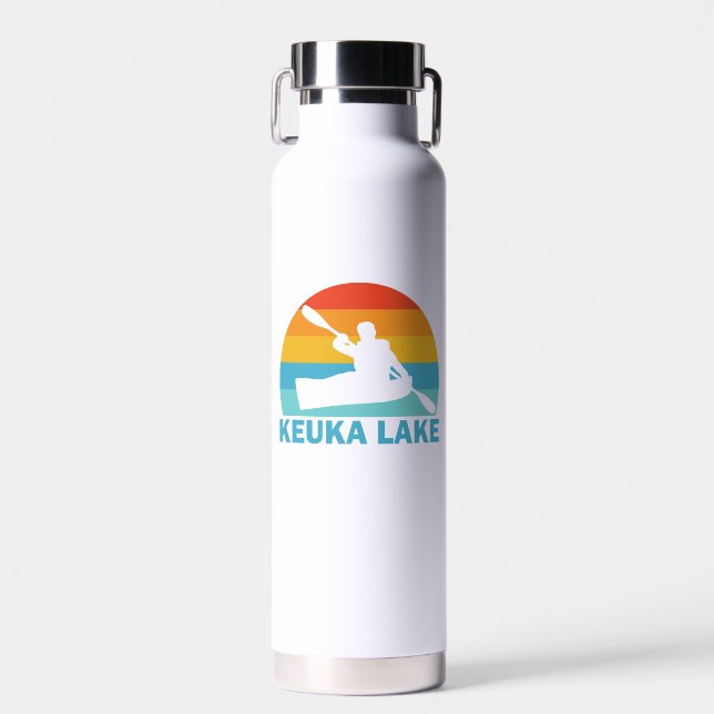 Botella De Agua Keuka Lake New York Kayak (Delantero)