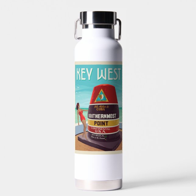 Botella De Agua Key West | Florida (Delantero)