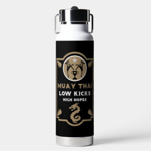 Botella De Agua Kickboxer Muay Thai Deporte