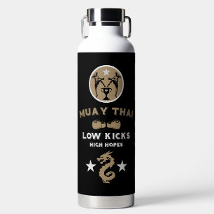 Botella De Agua Kickboxer Muay Thai Deporte