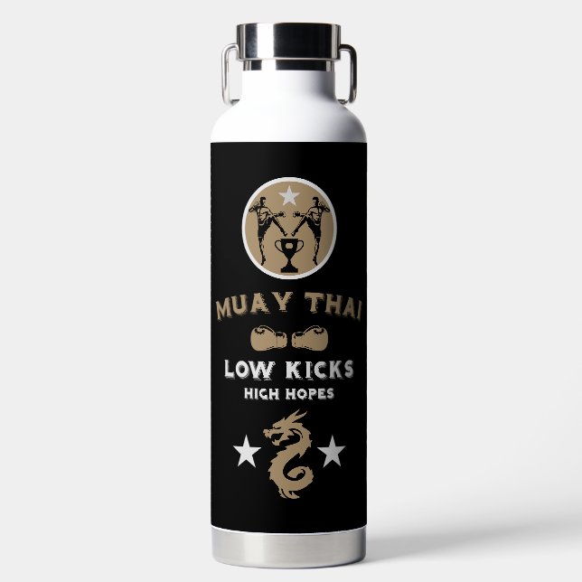 Botella De Agua Kickboxer Muay Thai Deporte (Delantero)