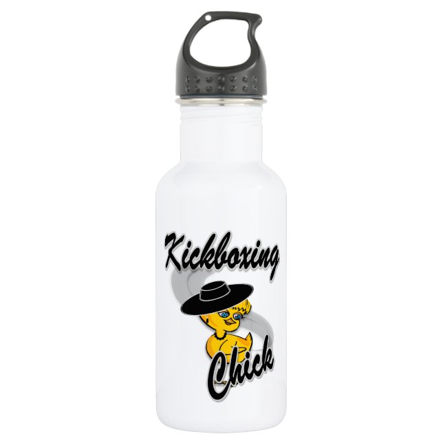 Botella De Agua Kickboxing Chick #4 (Anverso)