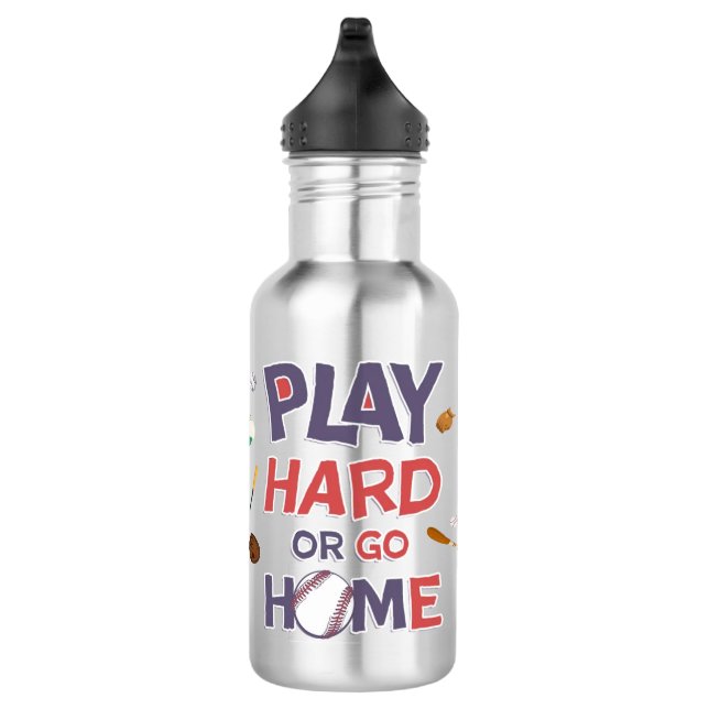 Botella De Agua Kids Baseball Water Bottle – Personalized (Derecha)
