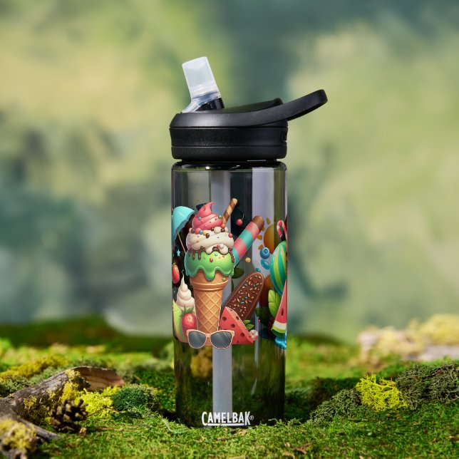 Botella De Agua Kids Colorful Ice Cream  (Al aire libre (girado))