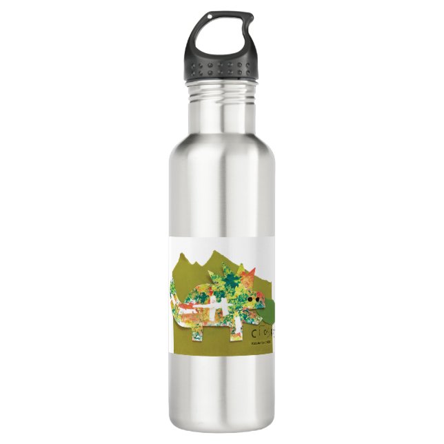 Botella De Agua KidsArt para CHOC - Dino Roar (Anverso)