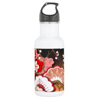 Botella De Agua Kimono elegante - diseño del japonés