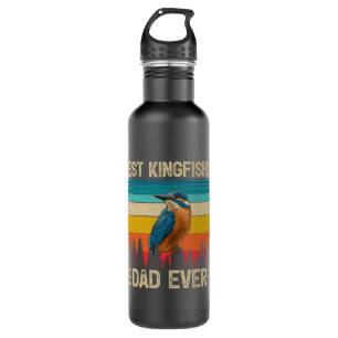 Botella De Agua Kingfisher Bird Vintage Mejor Kingfisher Dad