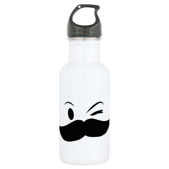 Botella De Agua Kinky Mustache (Anverso)