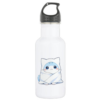 Botella De Agua Kit de manta acogedora gatito kawaii Diseño de gat