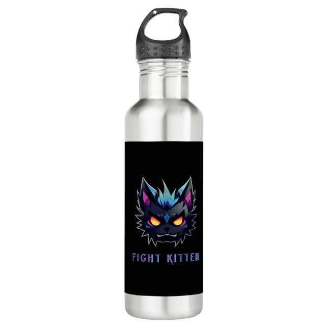 BOTELLA DE AGUA KITTEN DE LUCHA (Anverso)