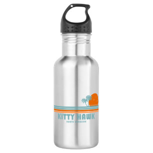 Botella De Agua Kitty Hawk North Carolina Sun Palm Trees