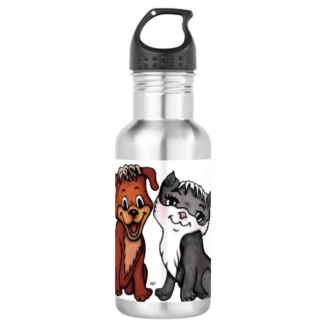 Botella De Agua Kitty y Puppy (Anverso)
