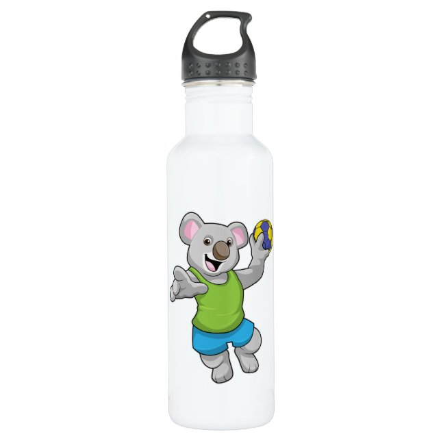 Botella De Agua Koala con deportes de balonmano (Anverso)