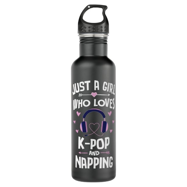 Botella De Agua KPop And Napping Cute Gift Girls Women Swea (Anverso)