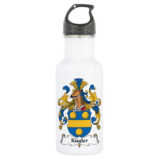 Botella De Agua Kugler Family Crest (Anverso)