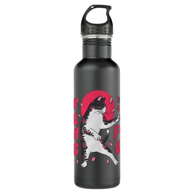 Botella De Agua Kung Fu Cat (Anverso)
