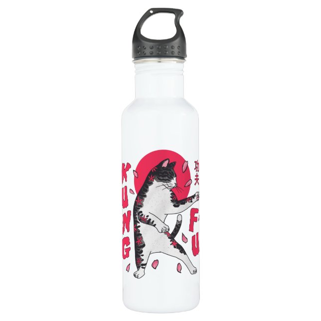 Botella De Agua Kung Fu Cat (Anverso)