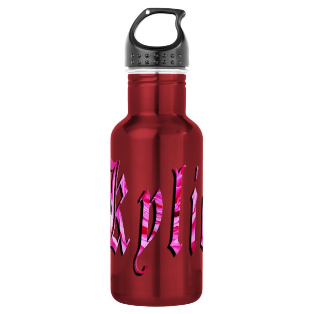 Botella De Agua Kylie, nombre, logotipo, (Anverso)