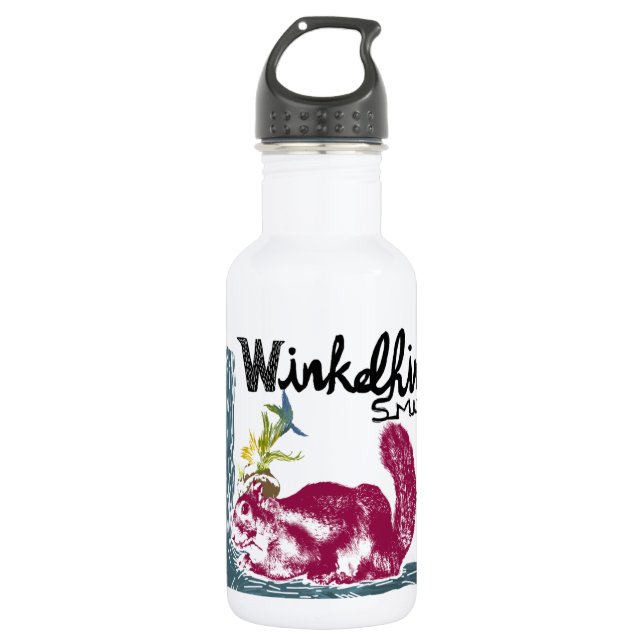 Botella De Agua La ardilla de la pintura, Winkelhimer Smith (Anverso)
