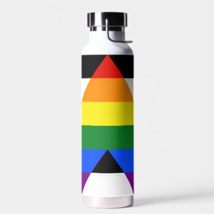 Botella De Agua La bandera de aliado heterosexual de SlipperyJoe c