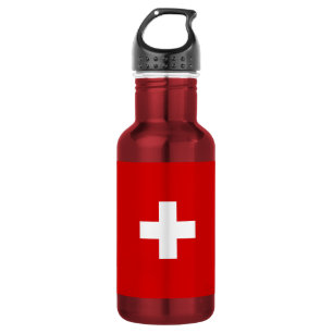 Botella De Agua La bandera de Suiza