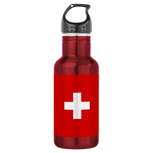 Botella De Agua La bandera de Suiza (Anverso)