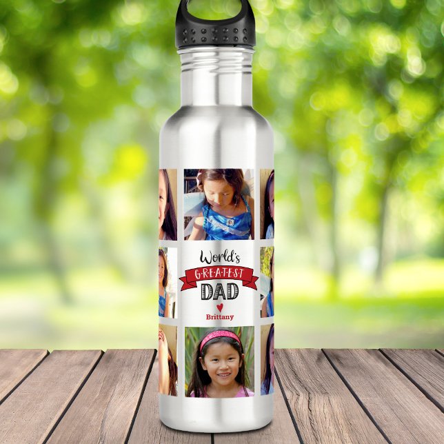 Botella De Agua La bandera roja de papá más grande del mundo del c (Subido por el creador)