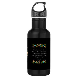 Botella De Agua La biblia motivadora versifica el arte - 21:4 de