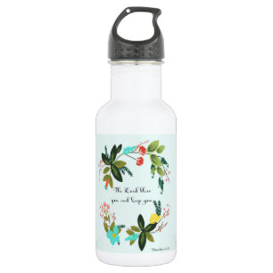 Botella De Agua La biblia versifica el arte - 6:24 de los números