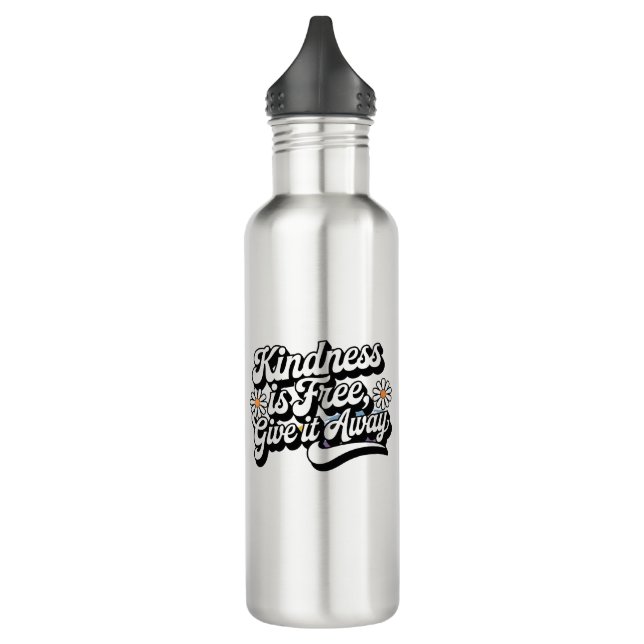 Botella De Agua "La bondad es gratis, devuélvalo" (Izquierda)