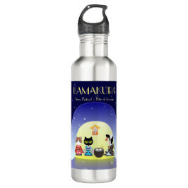 Botella De Agua La celebración de nieve de Edo-Neko