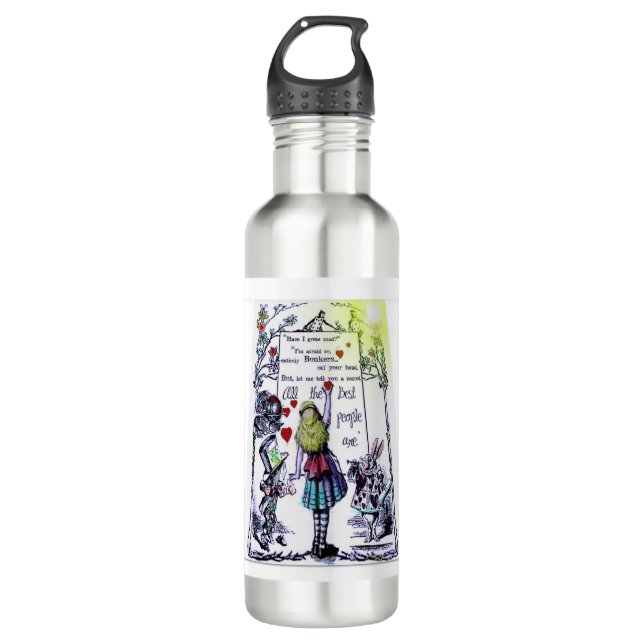 Botella De Agua La curiosidad de Alicia (Anverso)