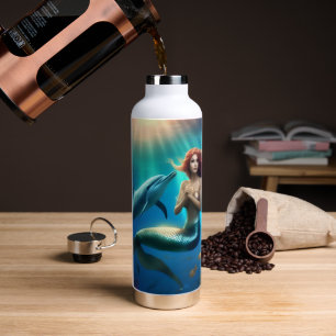 Botella De Agua "La danza del océano: el viaje de una sirena y del