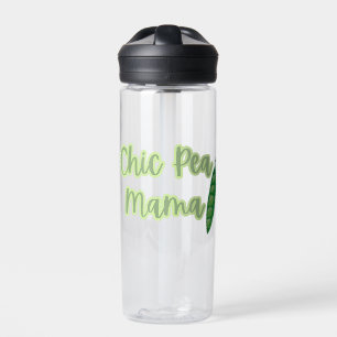 Botella De Agua La divertida Moda vegan pea Mama