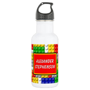 Botella De Agua La escuela del muchacho conocido personalizado de