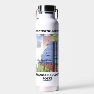 Botella De Agua La estratigrafía porque la geología sacude el Gran