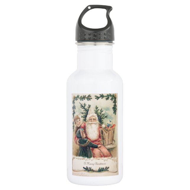 Botella De Agua La Feliz Navidad de Santa María (Anverso)