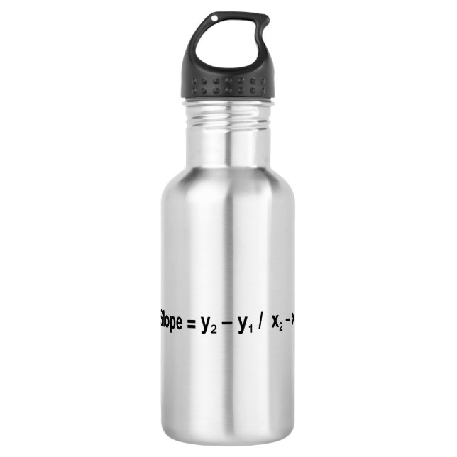 Botella De Agua La física matemática de la fórmula Slope (Anverso)