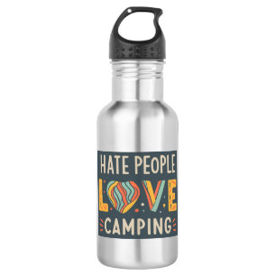 Botella De Agua La gente del odio ama el camping