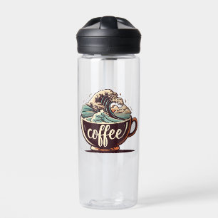 Botella De Agua La Gran Ola De Café
