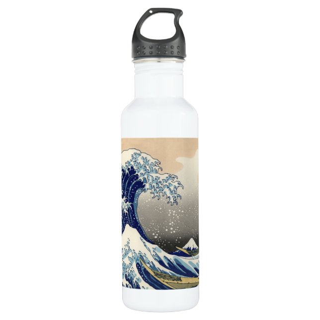 Botella De Agua La gran ola de Kanagawa Hokusai (Anverso)