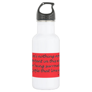 Botella De Agua La importancia del amor
