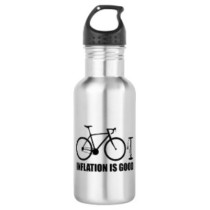 Botella De Agua La Inflación Es Buena Bicicleta