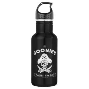 Botella De Agua La insignia pirata "Nunca digas morir" de los Goon