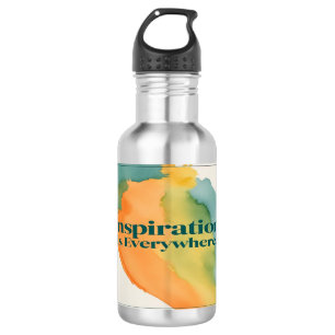 Botella de agua "La inspiración está en todas part