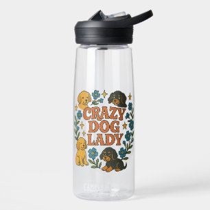Botella De Agua La loca dama del perro